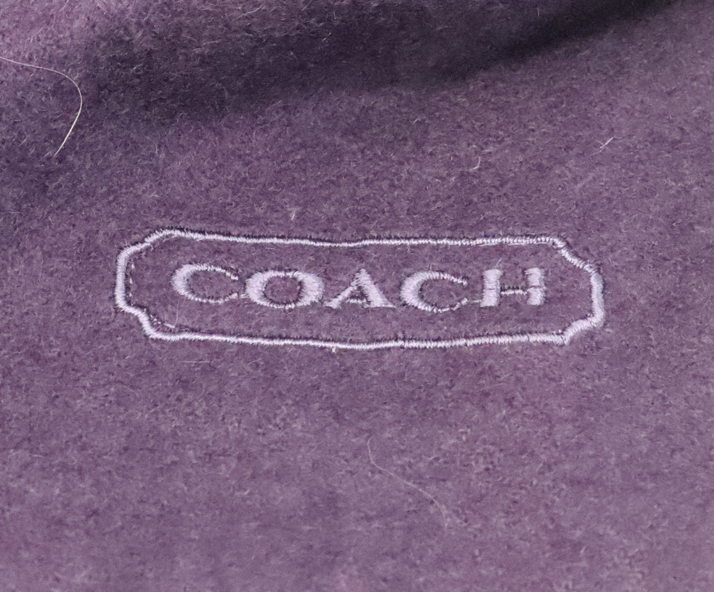 Coach Purple Cashmere Scarf 4