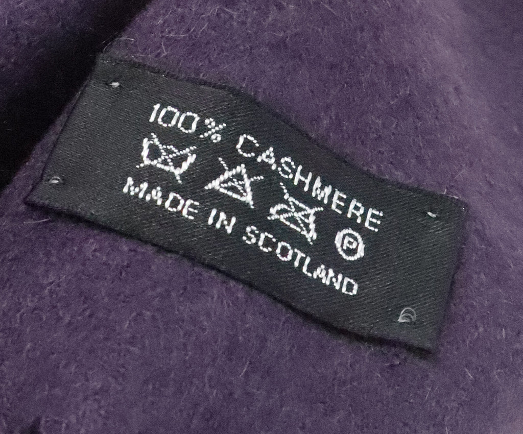 Coach Purple Cashmere Scarf 3