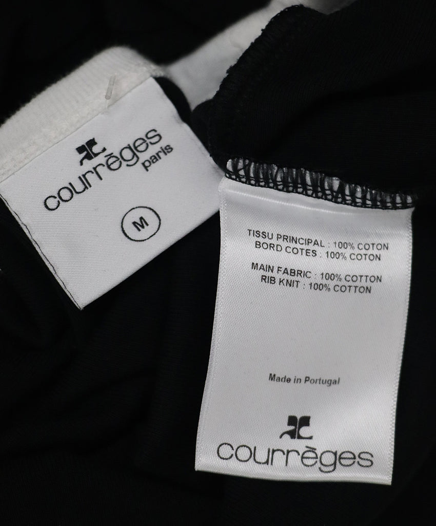 Courreges Black & White Cotton T-Shirt 3