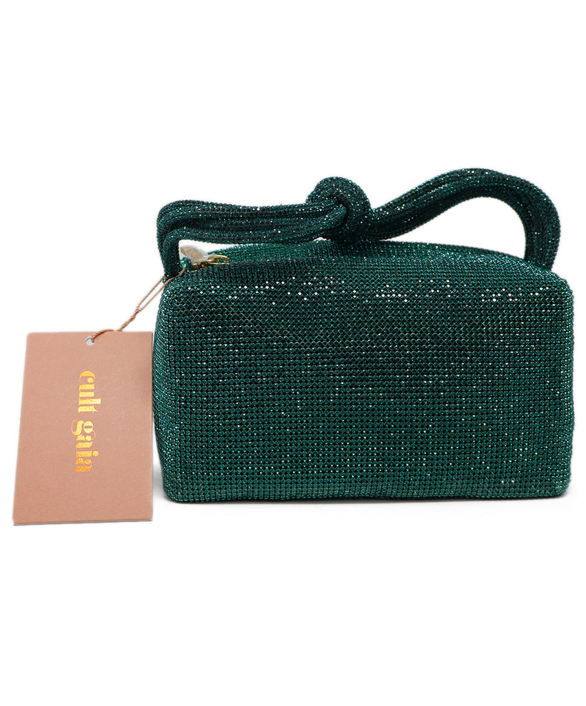 Cult Gaia Teal Rhinestone Mini Handbag 2