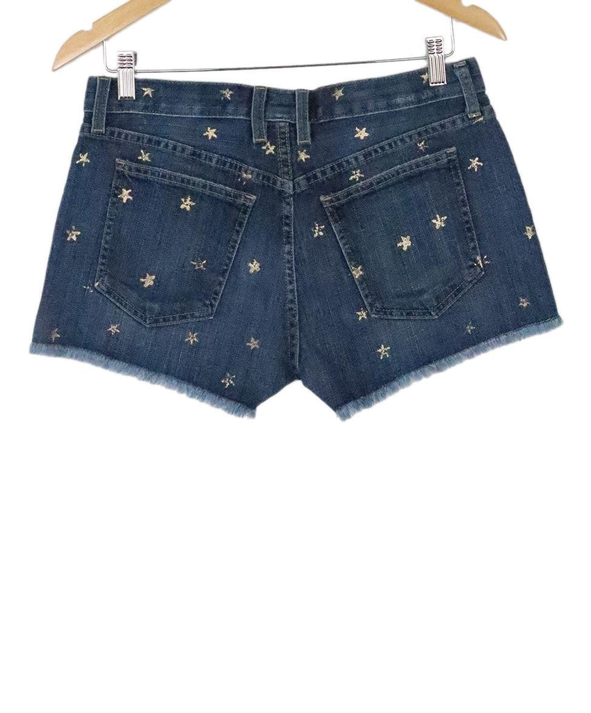 Current Elliott Denim Shorts w/ Gold Stars sz 2 - Michael's Consignment NYC