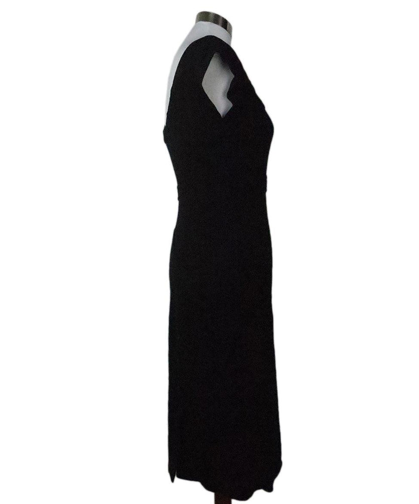 DVF Black Square Neck Dress 1