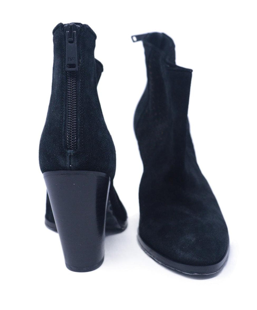 DVF Black Suede Cutout Booties 2