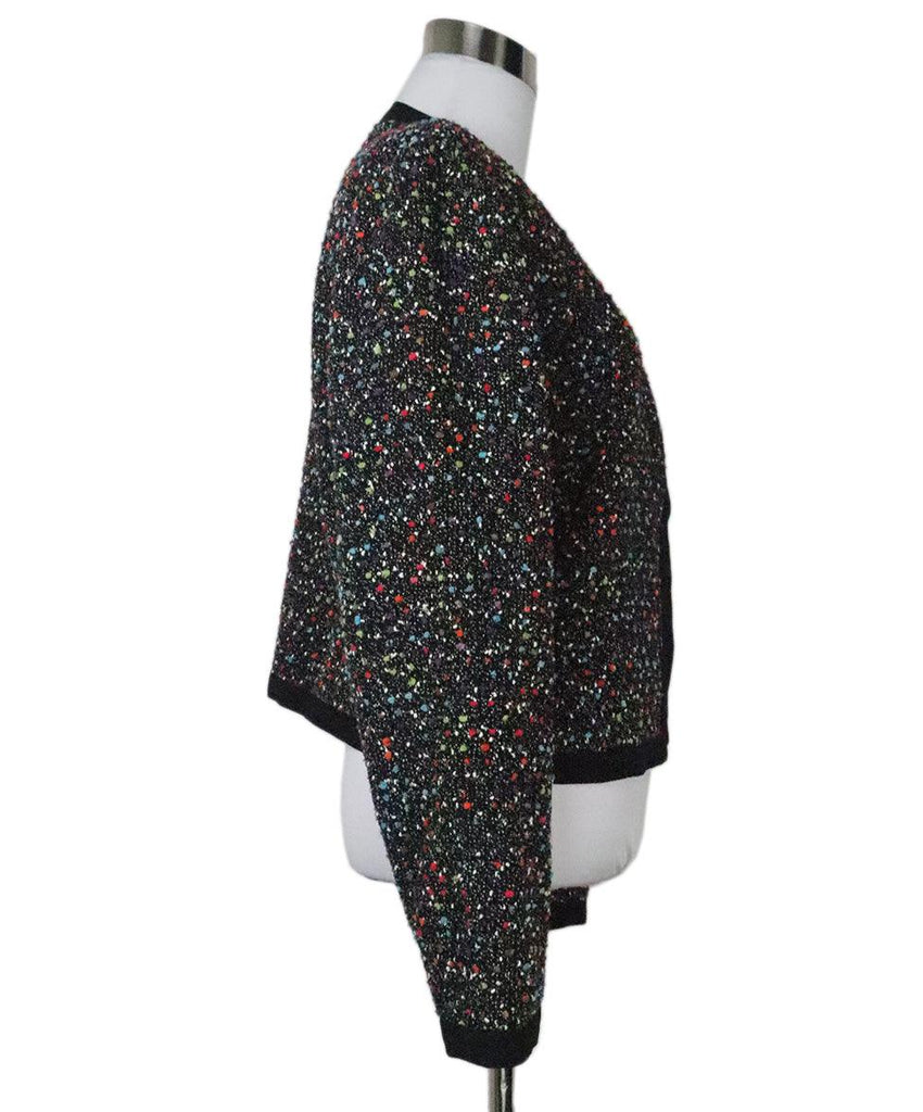 DVF Black & Multicolor Tweed Blazer 1