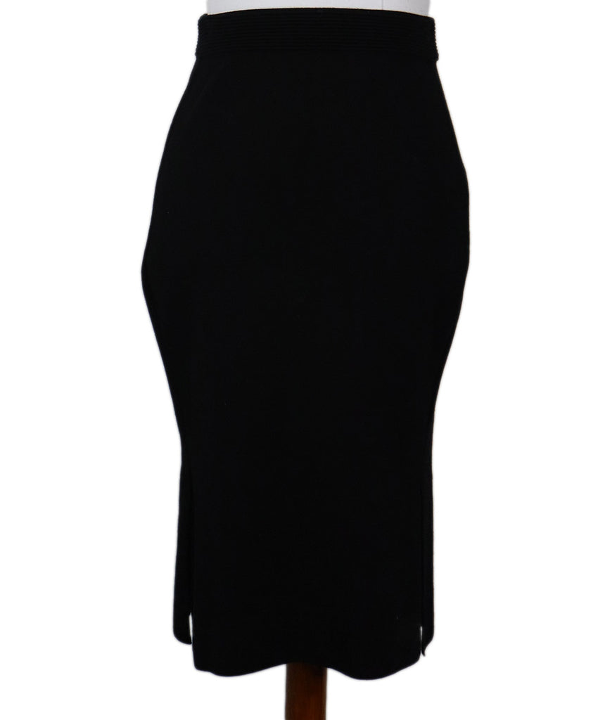 DVF Black Knit Skirt 