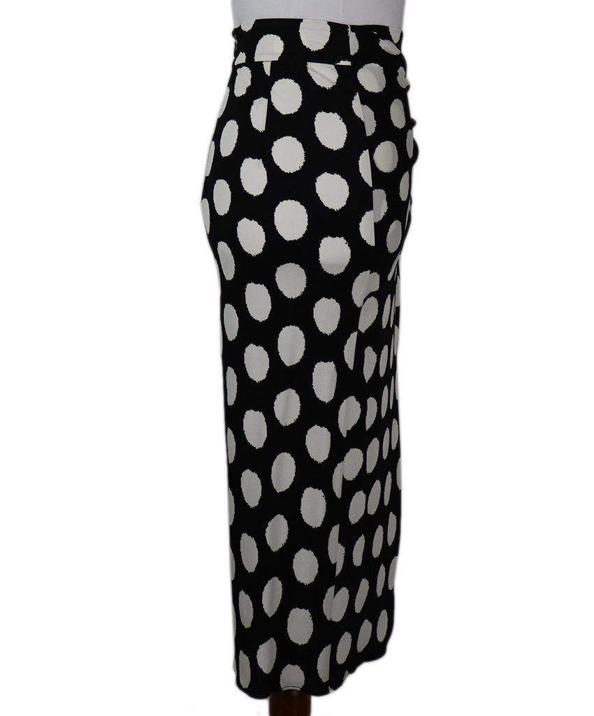 DVF B&W Polka Dot Skirt 1