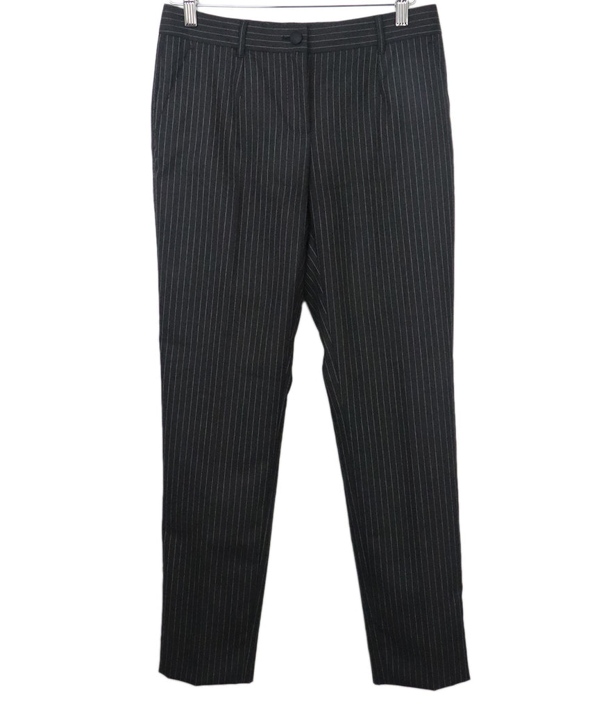 Dolce & Gabbana B&W Pinstripe Pants 