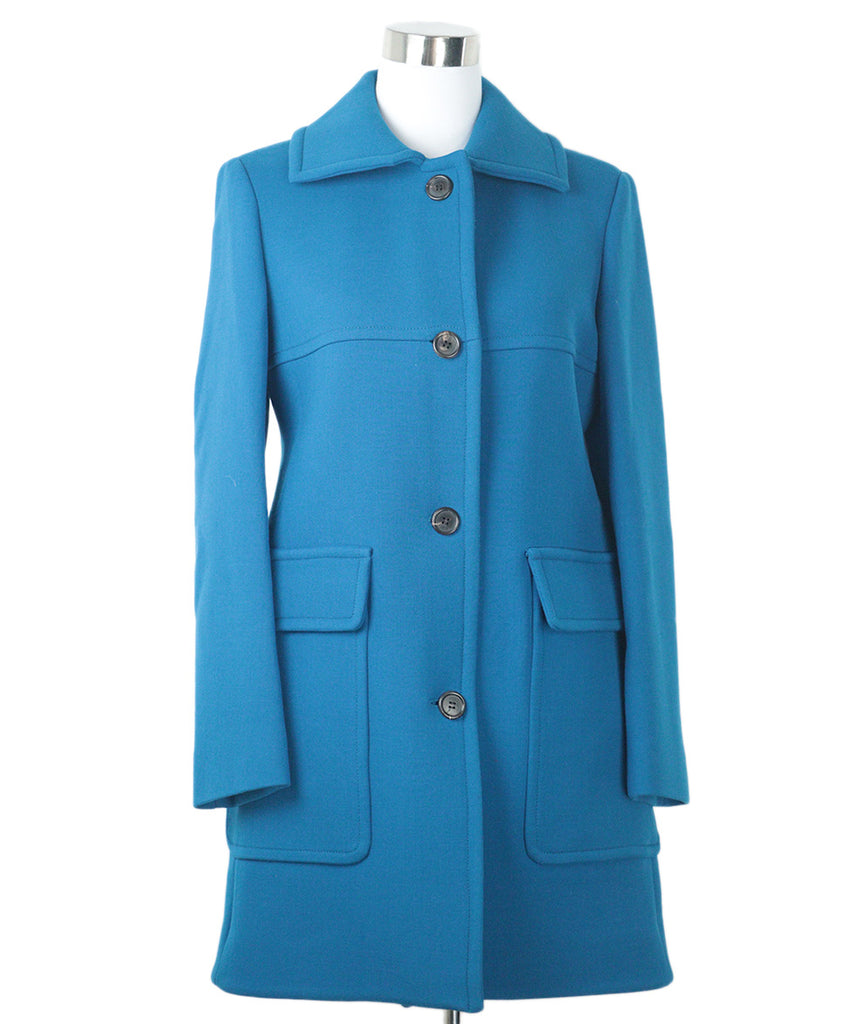 Derek Lam Blue Wool Coat 