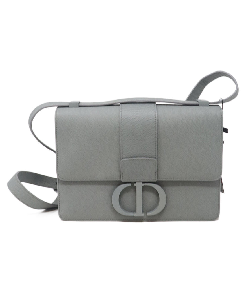 Christian Dior Grey Montaigne Calfskin Shoulder Bag 