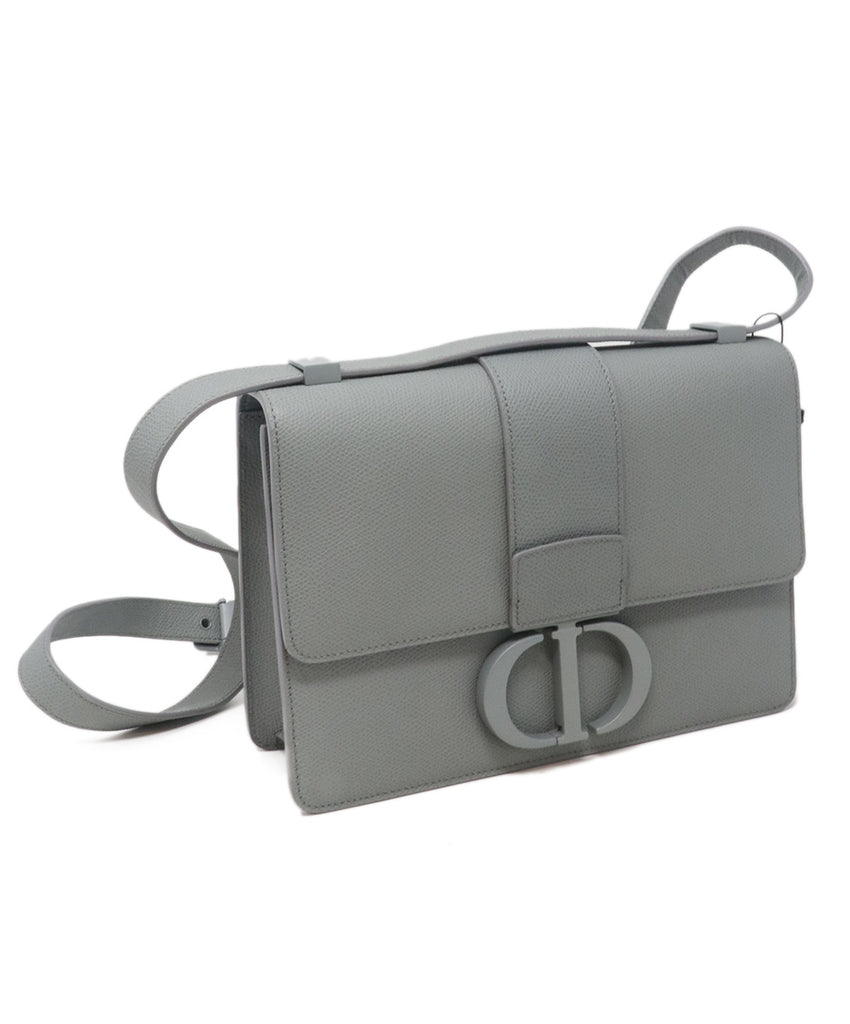 Christian Dior Grey Montaigne Calfskin Shoulder Bag 1