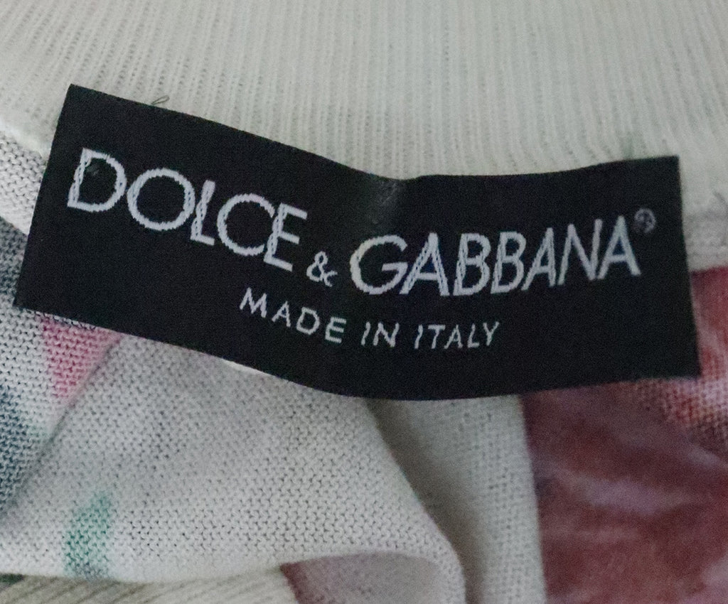 Dolce & Gabbana Beige & Pink Cotton Tank Top 3