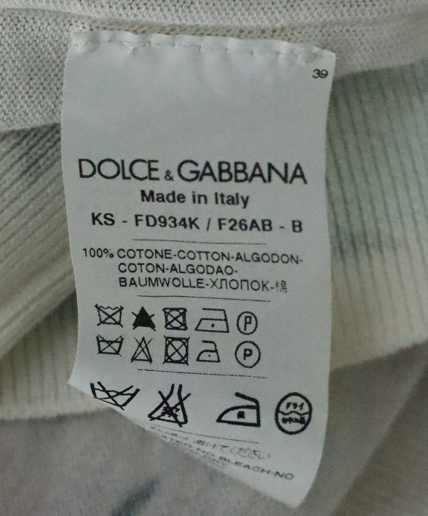 Dolce & Gabbana Beige & Pink Cotton Tank Top 4