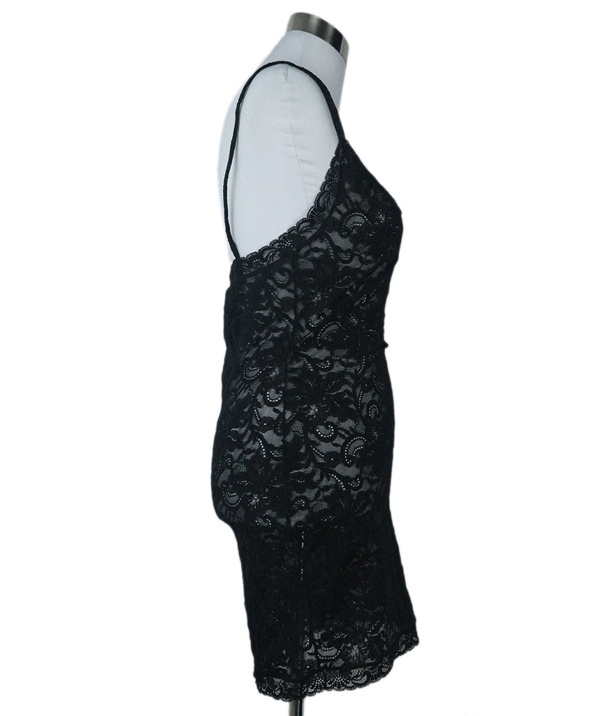 Dolce & Gabbana Vintage Black Lace Slip Dress 1