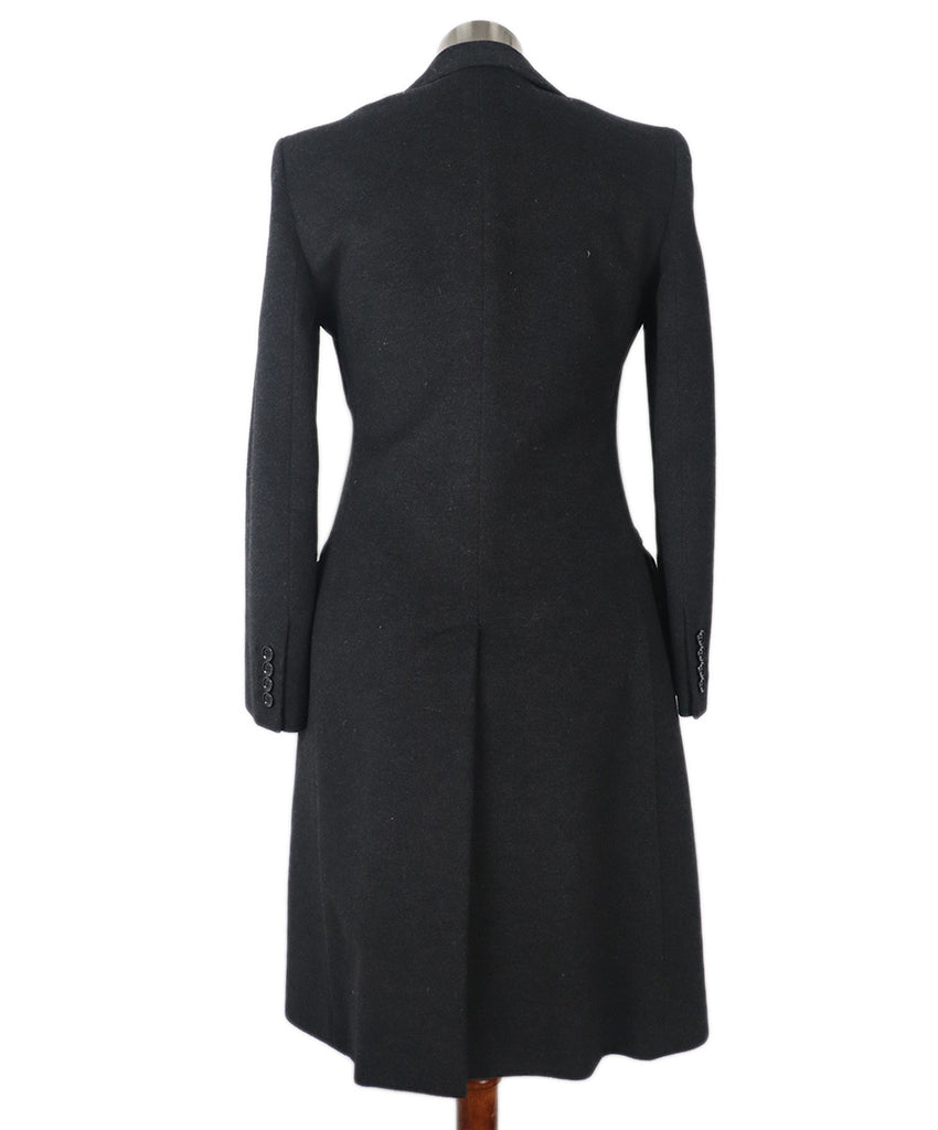 Dolce & Gabbana Coat Grey Charcoal Wool 2