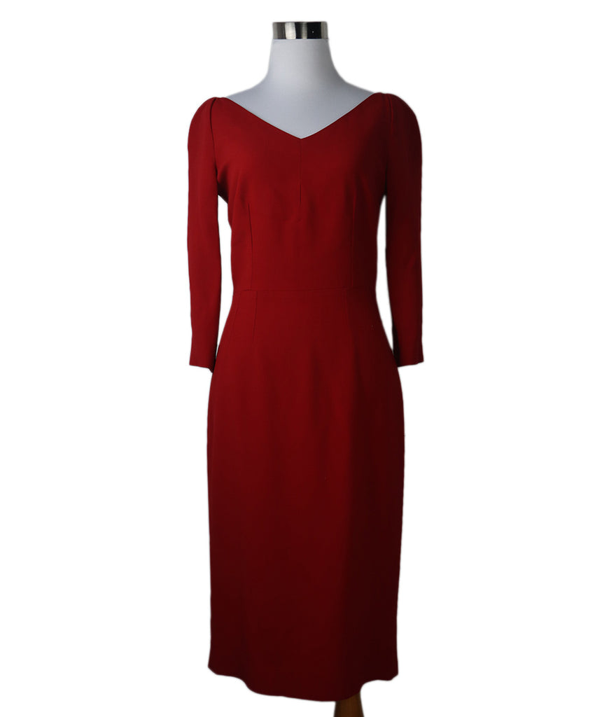 Dolce & Gabbana Red Viscose Dress 