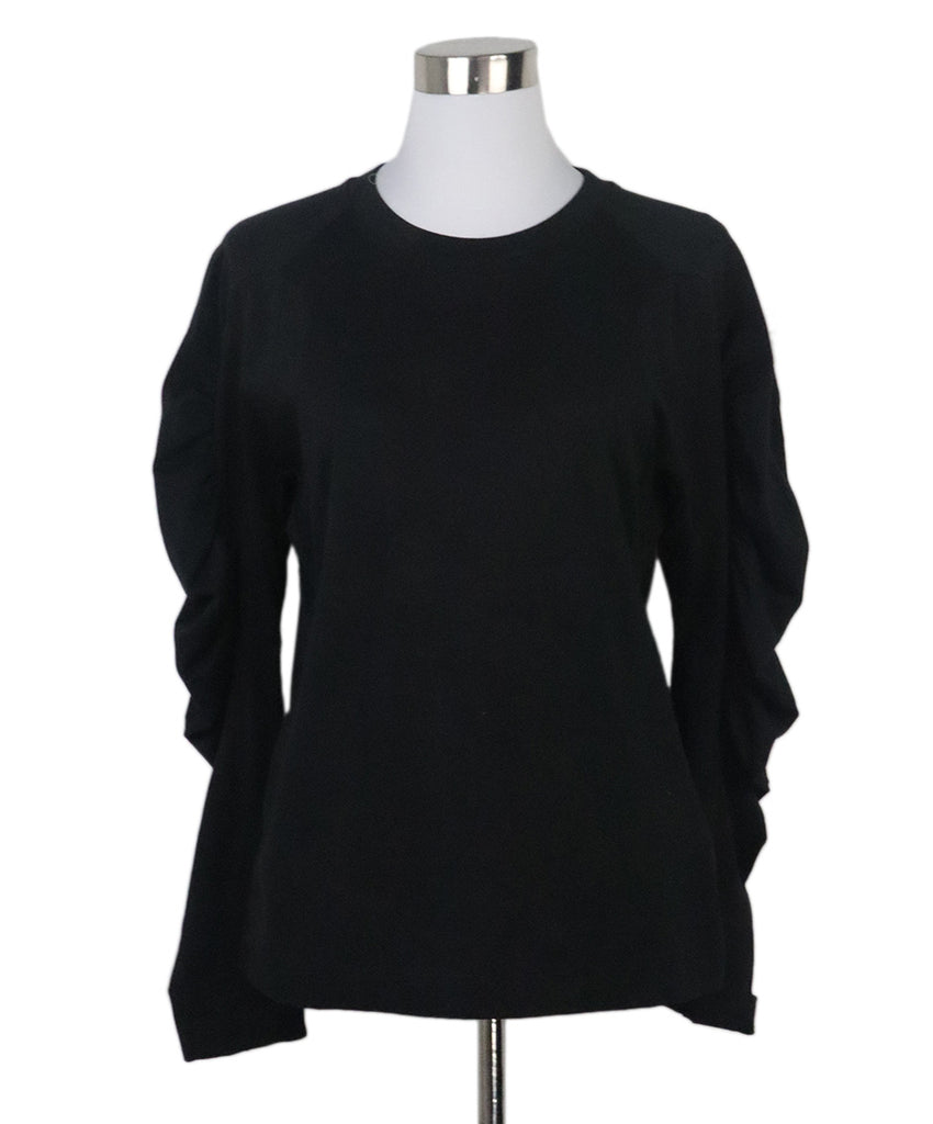 Dries Van Noten Black Puffed Longsleeve Top 