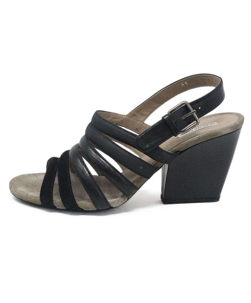 Dries Van Noten Black Suede & Leather Sandals 1