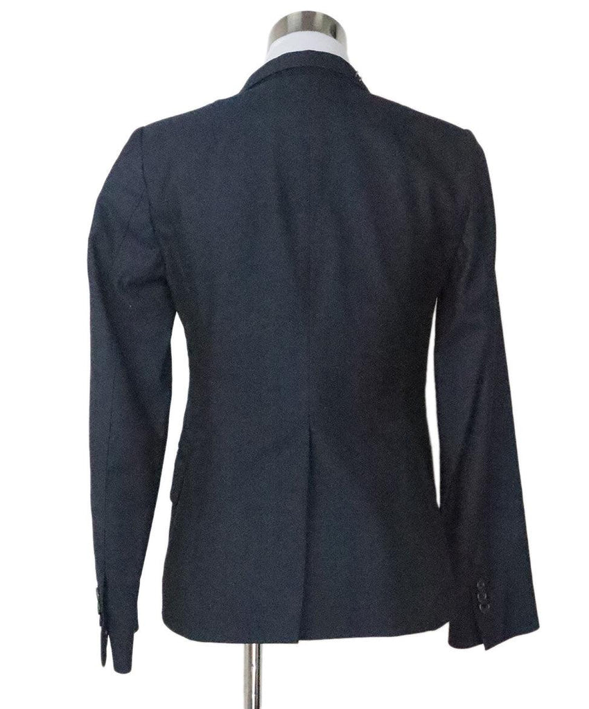 Dries Van Noten Navy Embroidered Jacket 2