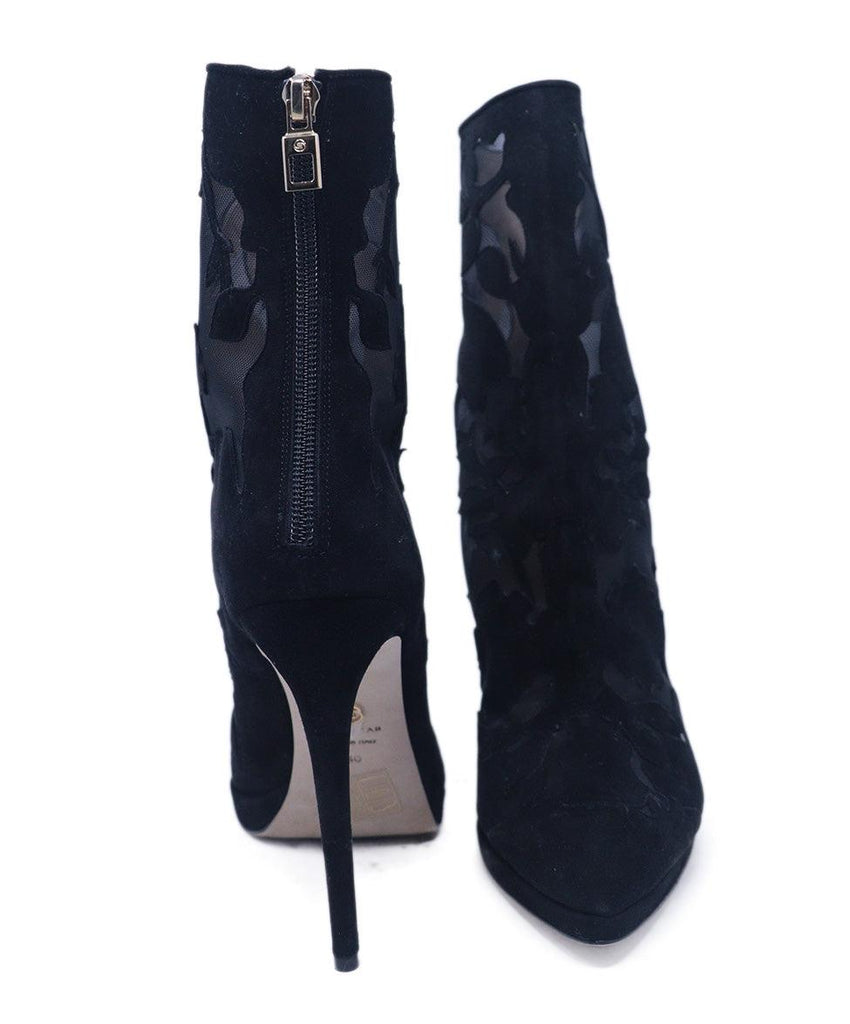 Elie Saab Black Cutout Booties 2