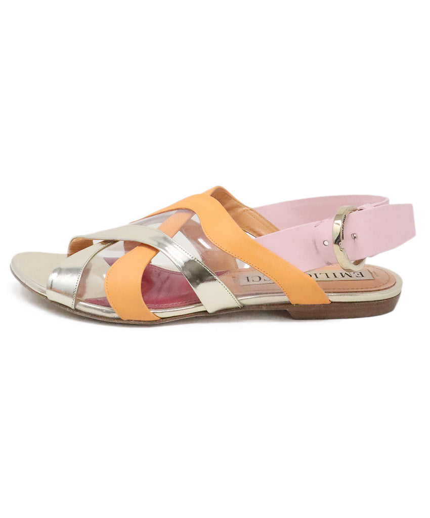 Emilio Pucci Orange & Pink Sandals 1