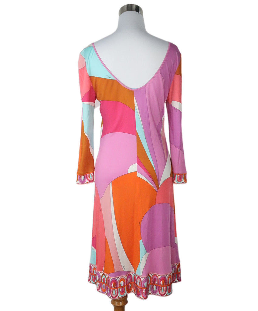 Emilio Pucci Pink Multicolored Jersey Dress 2