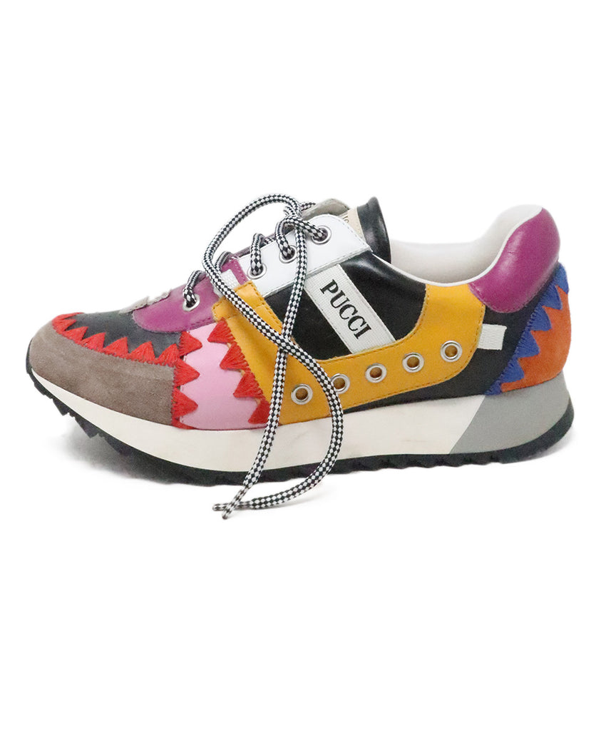 Emilio Pucci Multicolor Leather Sneakers 1