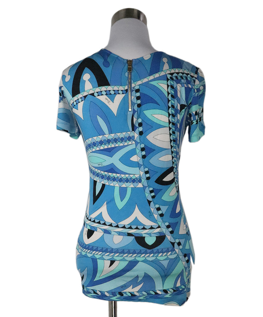 Emilio Pucci Blue & White Print Top 2