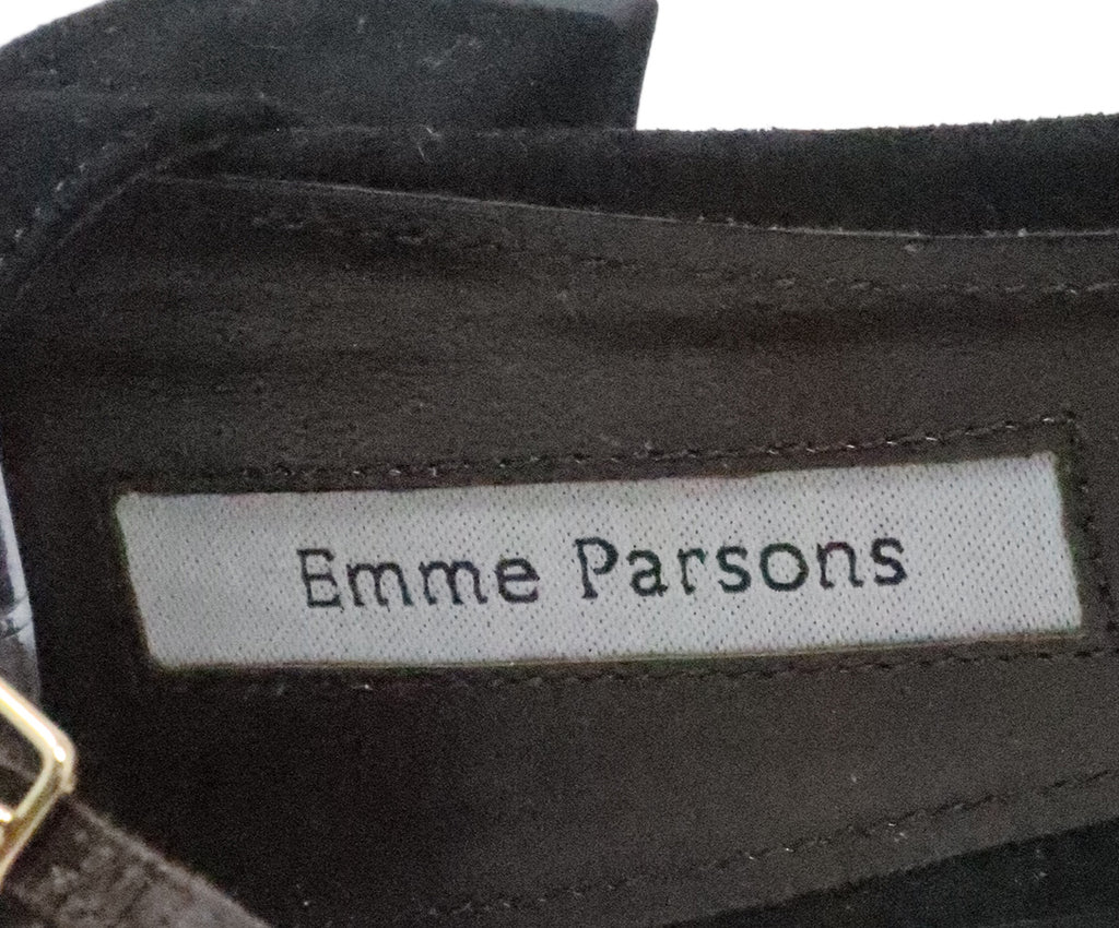 Emme Parsons Black Suede Flats 5