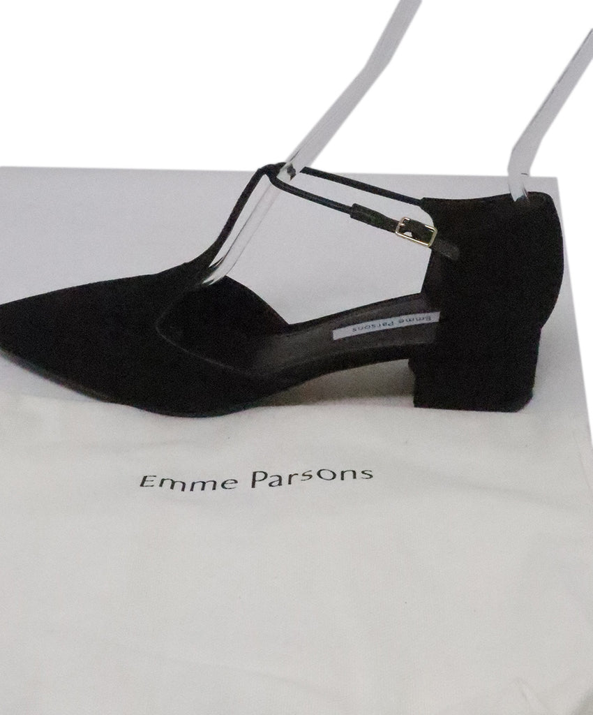 Emme Parsons Black Suede Flats 6