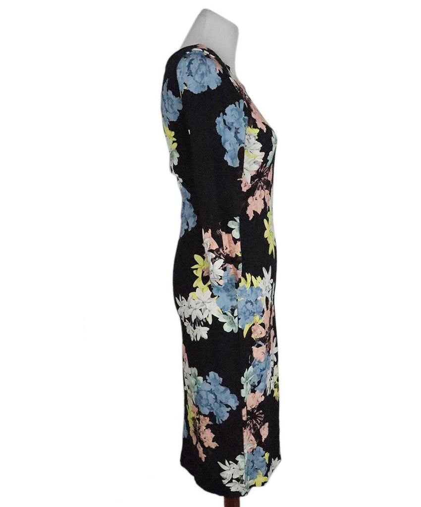 Erdem Black Floral Print Dress sz 6 - Michael's Consignment NYC