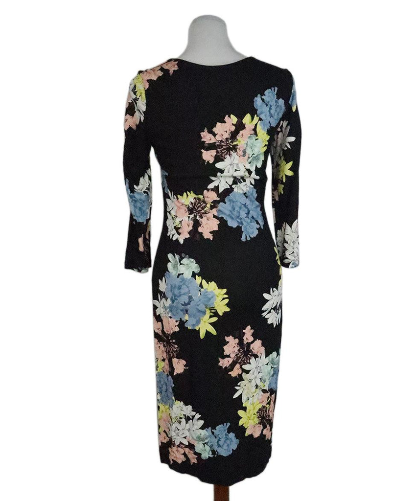 Erdem Black Floral Print Dress sz 6 - Michael's Consignment NYC