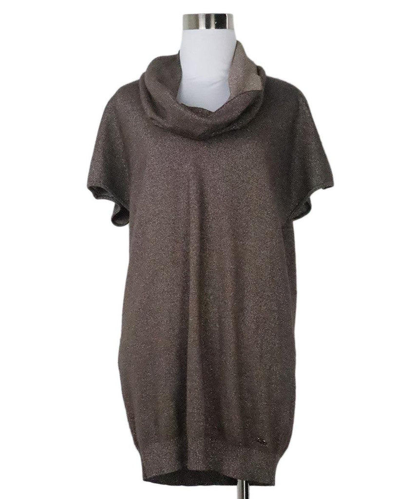 Escada Metallic Brown Sweater 