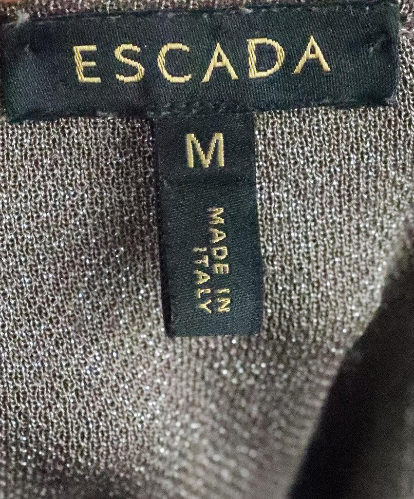 Escada Metallic Brown Sweater 3