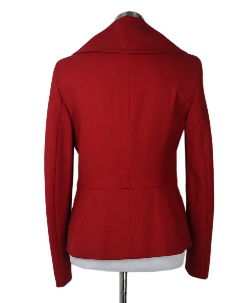 Escada Red Wool Jacket 2