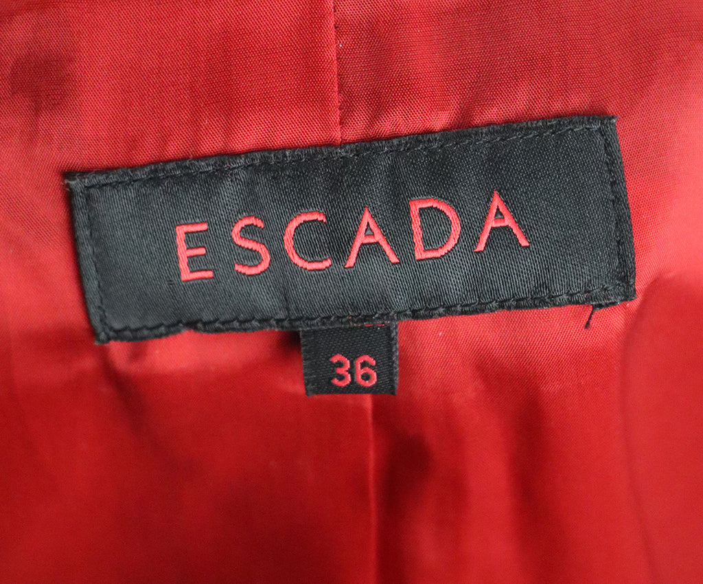 Escada Red Wool Jacket 3