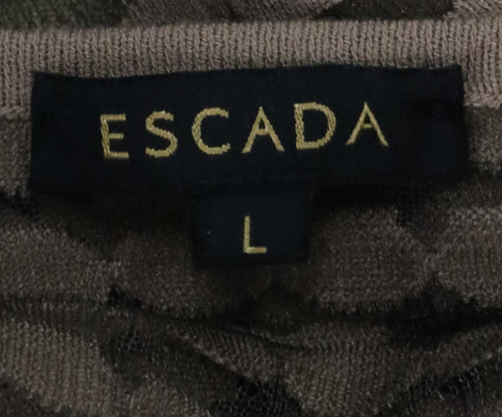 Escada Tan Mesh Top 3