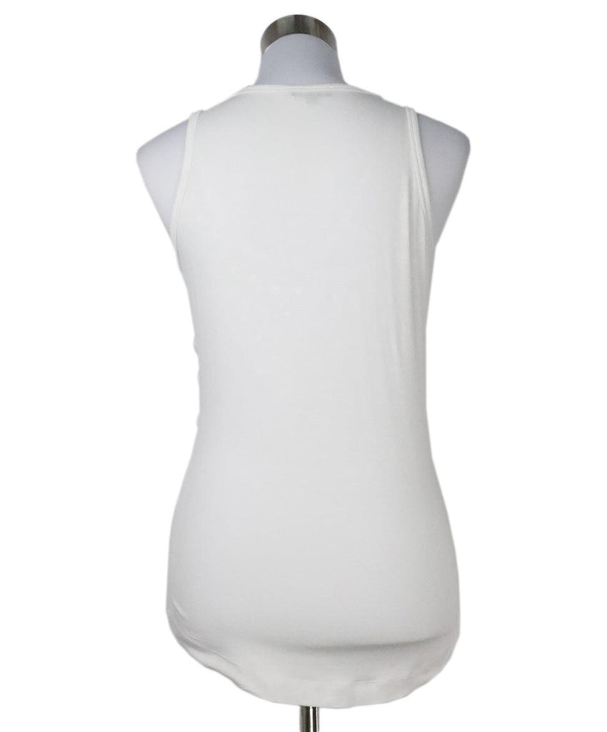 Escada White Beaded Tank Top sz 6 - Michael's Consignment NYC