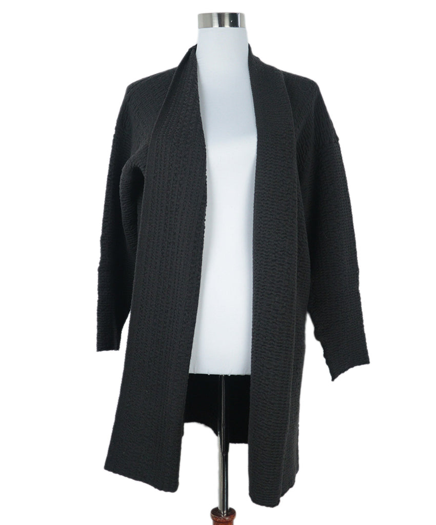 Eskandar Brown Merino Wool Cardigan 