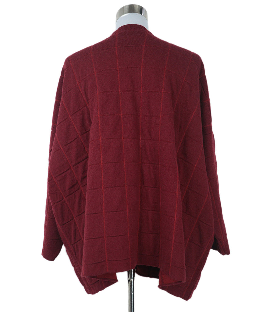 Eskander Burgundy Cashmere Cardigan 2