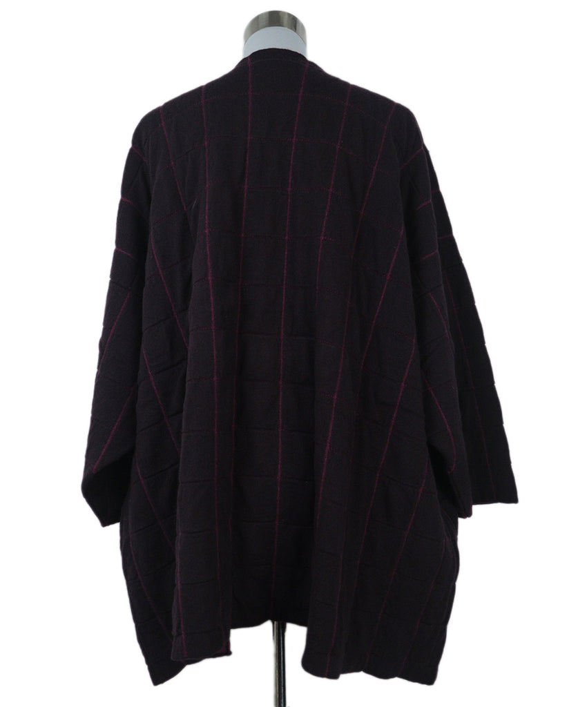 Eskandar Purple & Plum Cashmere Cardigan 2