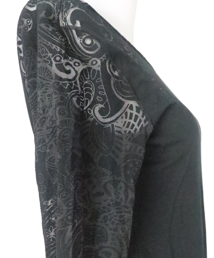 Etro Black Paisley Illusion Top 5