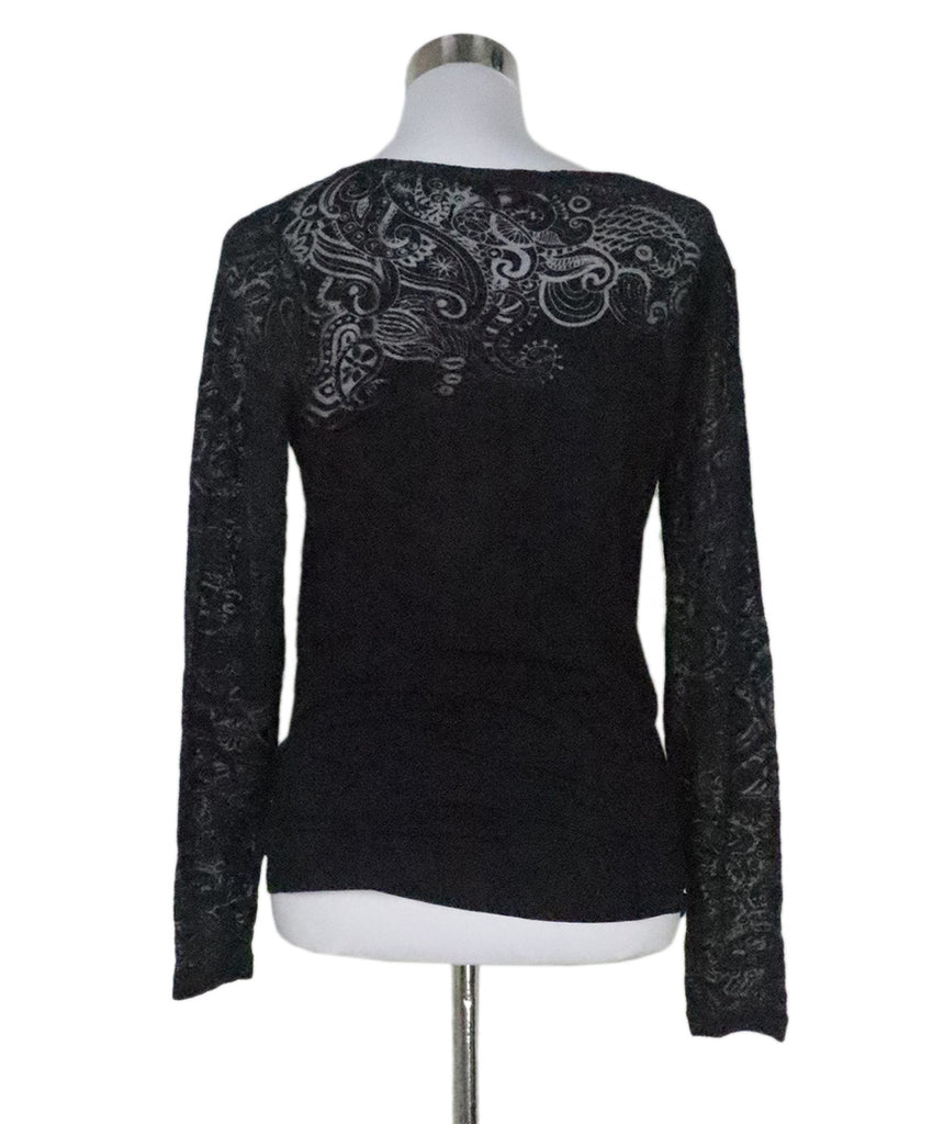 Etro Black Paisley Illusion Top 2