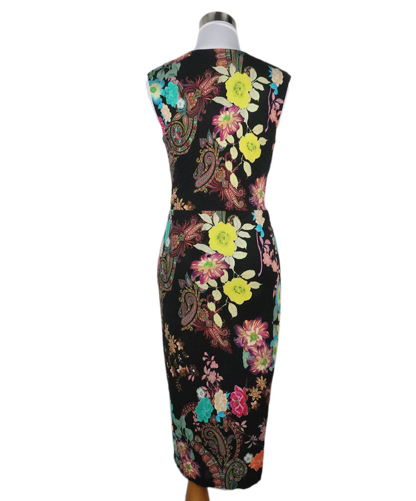 Etro Black & Multicolor Print Dress 2