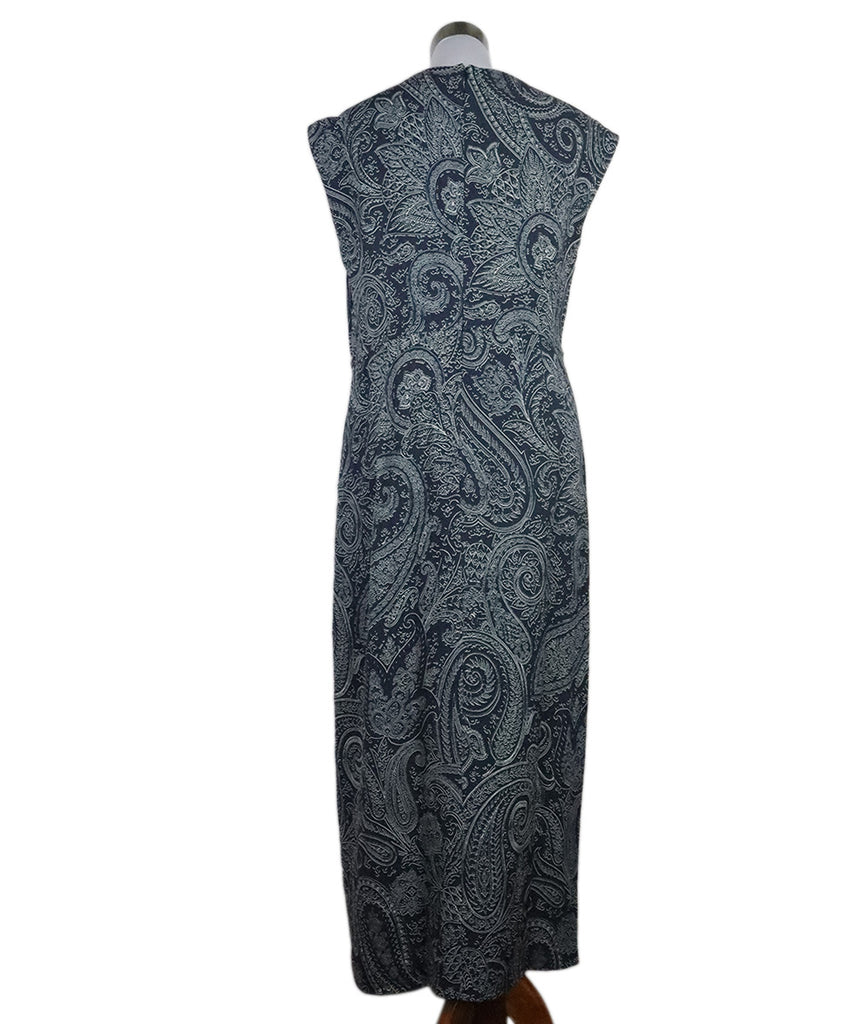 Etro Navy & White Print Dress 2