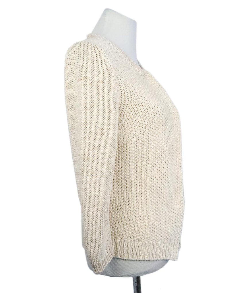 Fabiana Filippi Beige Knit Cardigan sz 6 - Michael's Consignment NYC