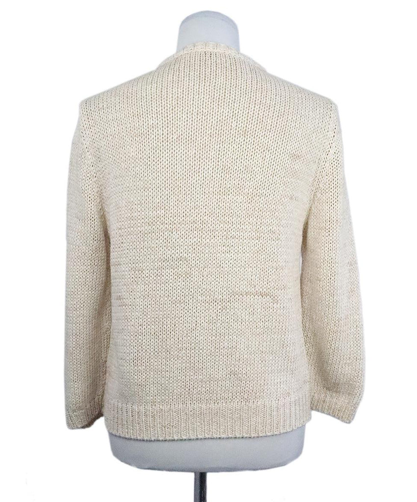 Fabiana Filippi Beige Knit Cardigan sz 6 - Michael's Consignment NYC