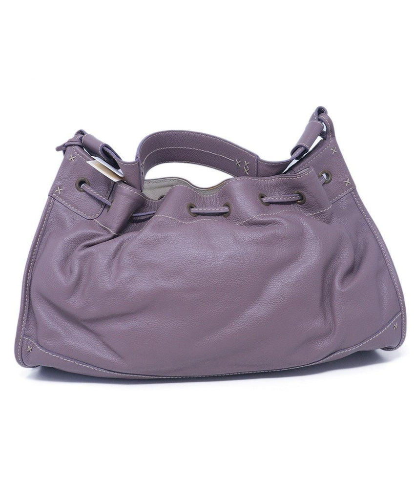 Farhi Mauve Leather Shoulder Bag 2