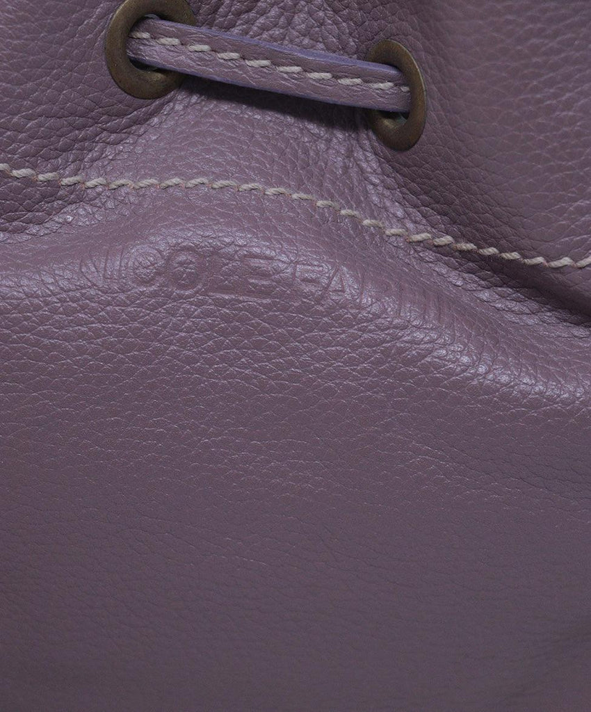 Farhi Mauve Leather Shoulder Bag 6