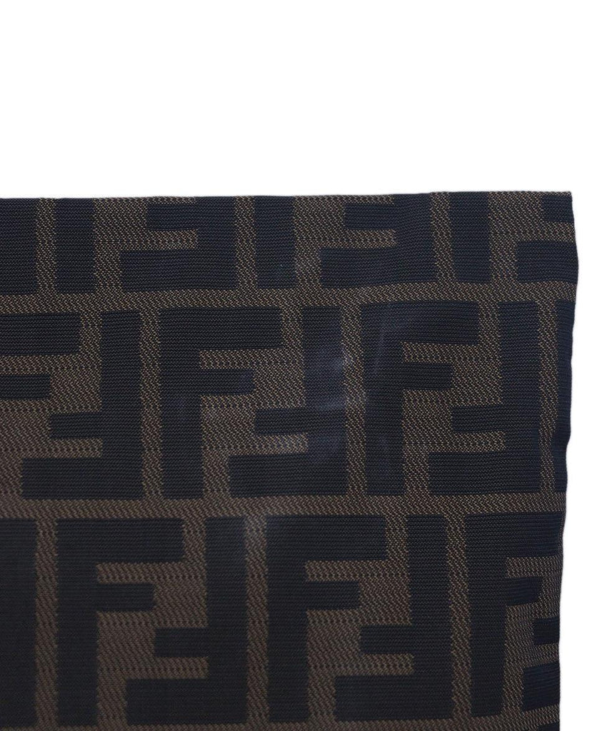 Fendi Black & Brown Logo Cosmetic Bag 8