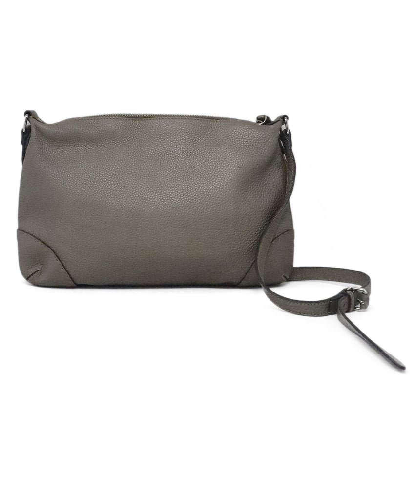 Fendi Grey Leather Selleria Crossbody 2